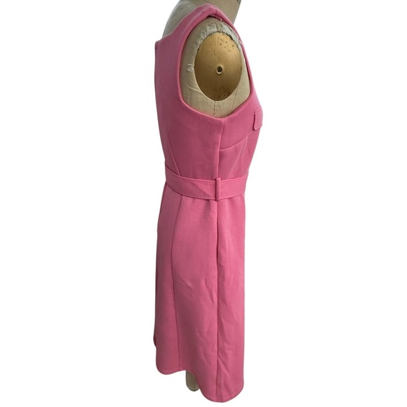 Tuckernuck Atlantic Pacific Pink Square Neck Elle Belted Midi Dress Size M - Picture 5 of 11